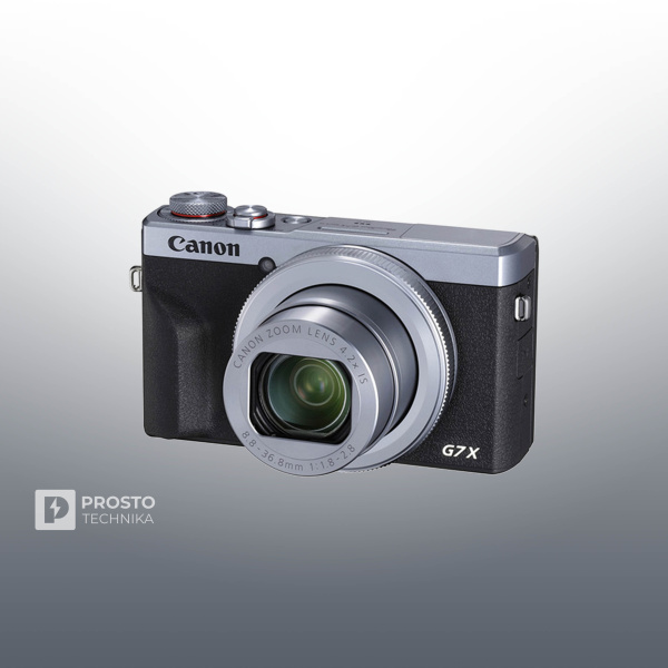 Фотоаппарат Canon PowerShot G7 X Mark III, серебристый